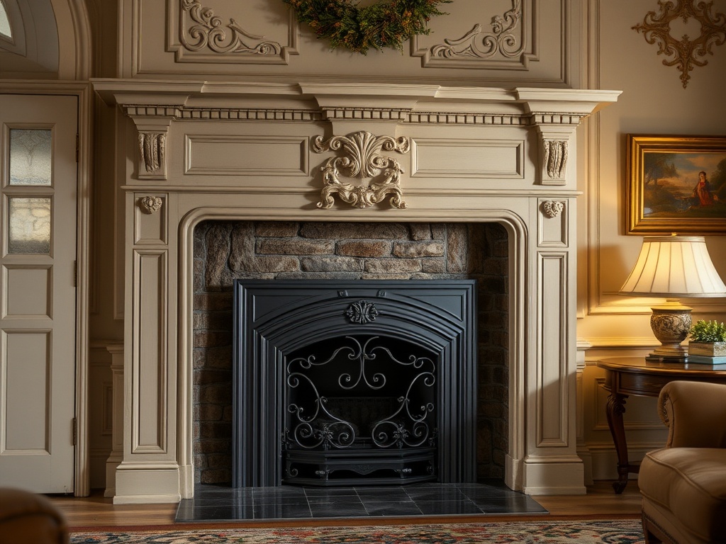 Classical Greek Motif surround piece in pale finishes