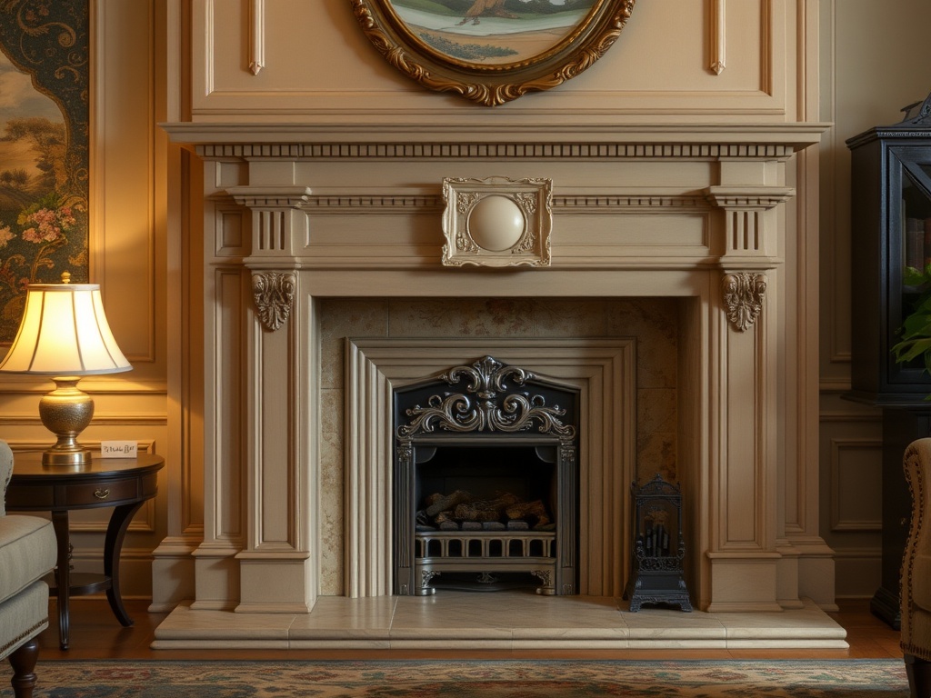 Baroque Ornamental Panel overlay with lush detailing