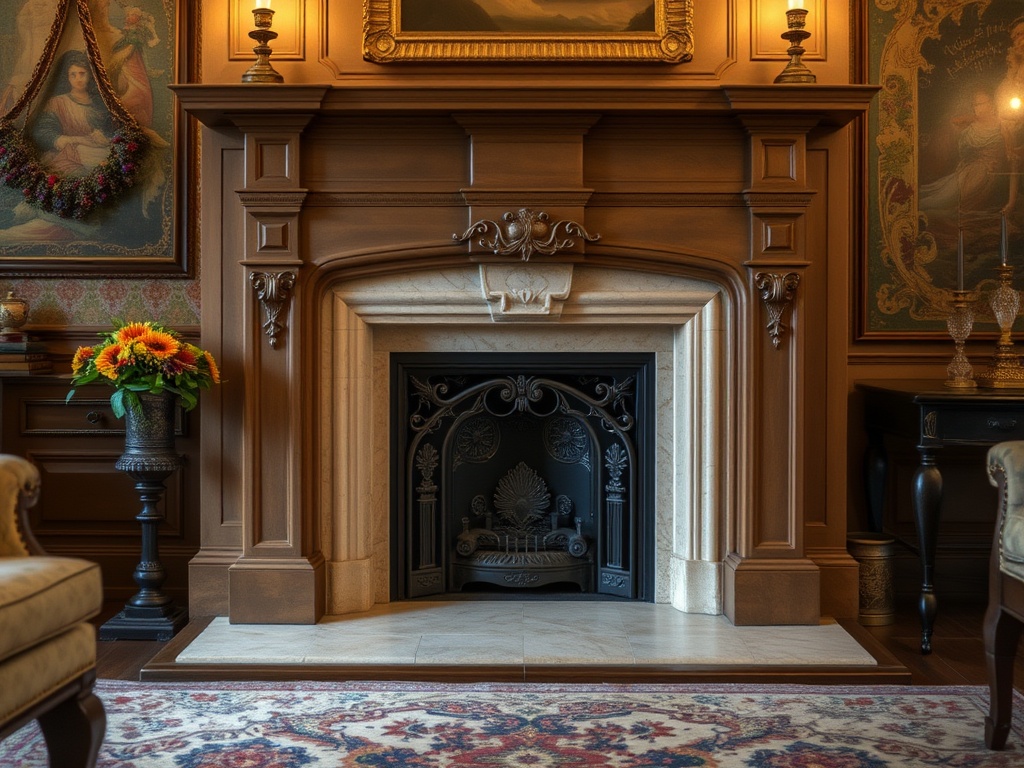 Modern classic interior pairing with an elegant light panel